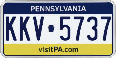PA license plate KKV5737