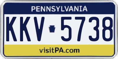 PA license plate KKV5738