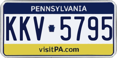 PA license plate KKV5795