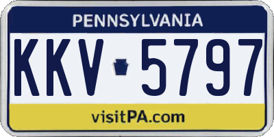 PA license plate KKV5797