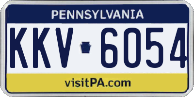 PA license plate KKV6054