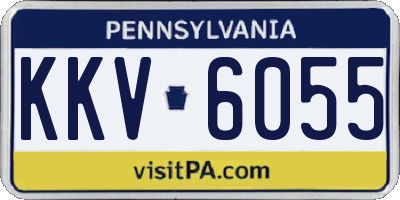 PA license plate KKV6055