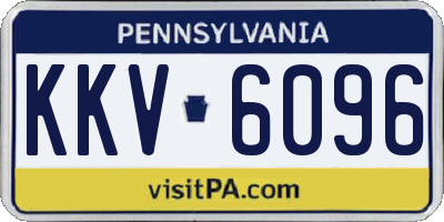 PA license plate KKV6096
