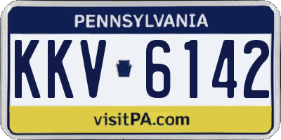 PA license plate KKV6142