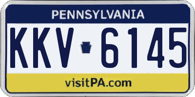 PA license plate KKV6145
