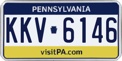 PA license plate KKV6146