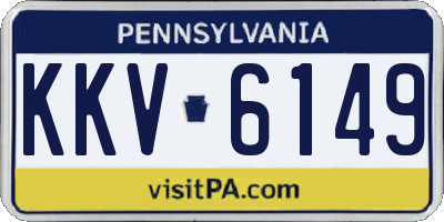 PA license plate KKV6149