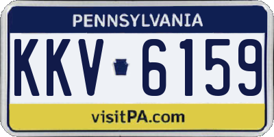 PA license plate KKV6159