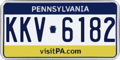 PA license plate KKV6182