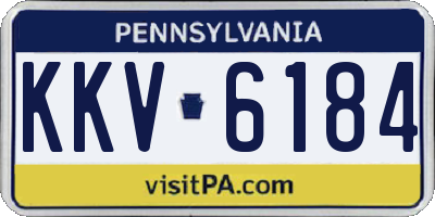 PA license plate KKV6184