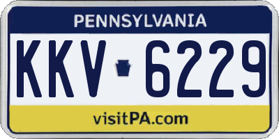 PA license plate KKV6229
