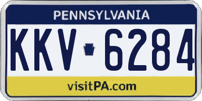 PA license plate KKV6284