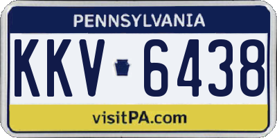 PA license plate KKV6438