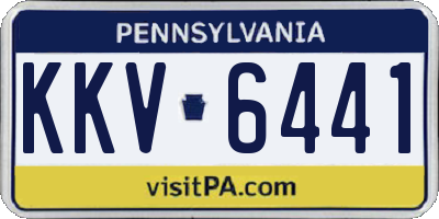 PA license plate KKV6441