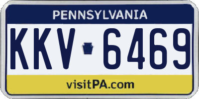 PA license plate KKV6469