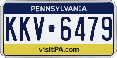 PA license plate KKV6479