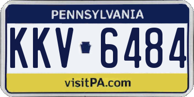 PA license plate KKV6484