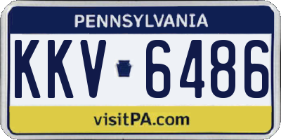 PA license plate KKV6486