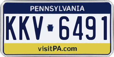 PA license plate KKV6491