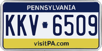 PA license plate KKV6509