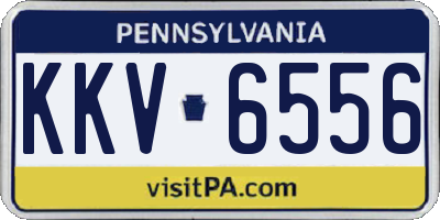 PA license plate KKV6556