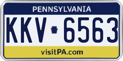 PA license plate KKV6563