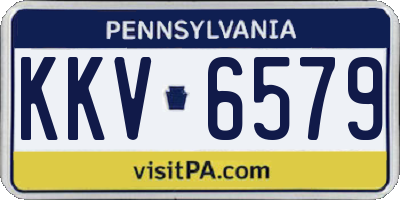PA license plate KKV6579