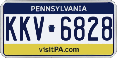 PA license plate KKV6828