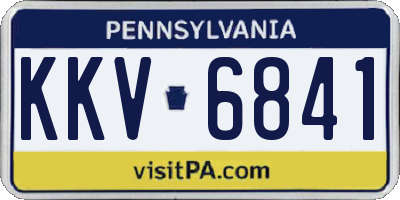 PA license plate KKV6841