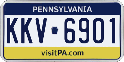 PA license plate KKV6901