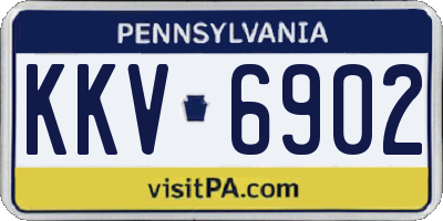 PA license plate KKV6902