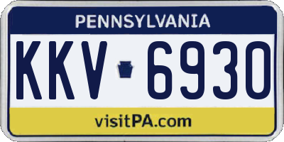 PA license plate KKV6930