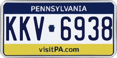 PA license plate KKV6938