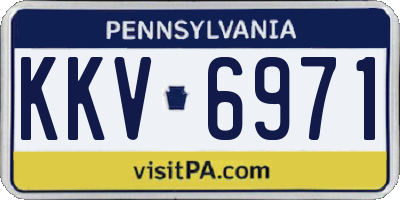 PA license plate KKV6971