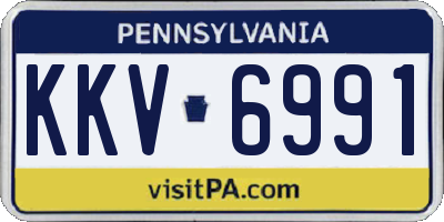 PA license plate KKV6991