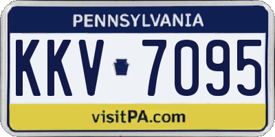 PA license plate KKV7095