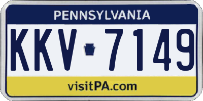 PA license plate KKV7149