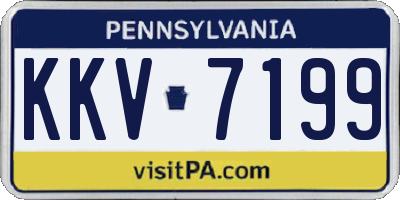 PA license plate KKV7199