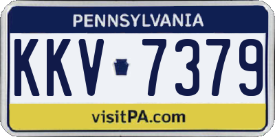 PA license plate KKV7379
