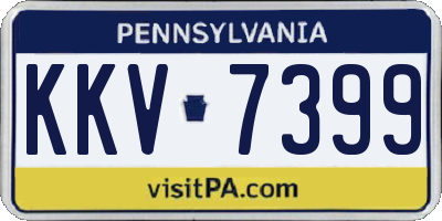 PA license plate KKV7399