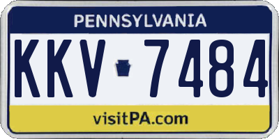 PA license plate KKV7484