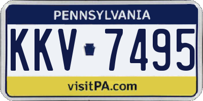 PA license plate KKV7495