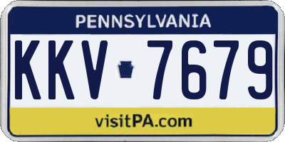 PA license plate KKV7679