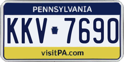 PA license plate KKV7690