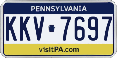 PA license plate KKV7697