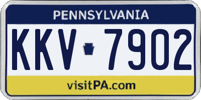 PA license plate KKV7902