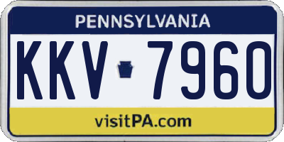 PA license plate KKV7960