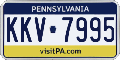 PA license plate KKV7995