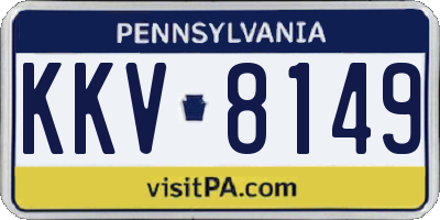 PA license plate KKV8149