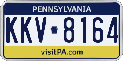 PA license plate KKV8164